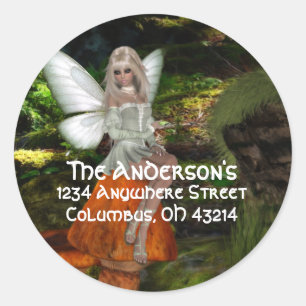 Fairy on a Mushroom Design 2 Address Labels