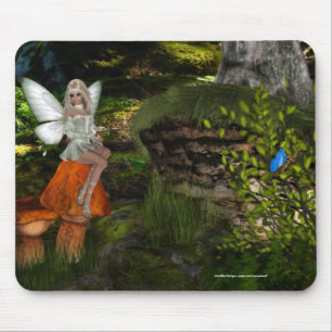 Fairy on a Mushroom Design 2 Mousepad