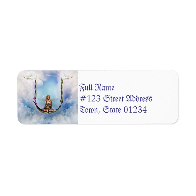 Fairy on a Swing  Return Address Mailing Labels (Front)