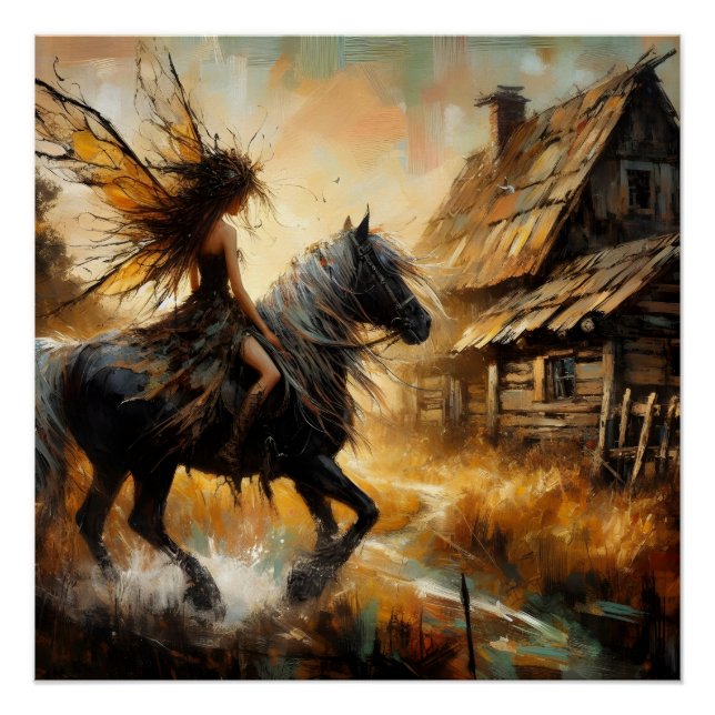 Fairy on Horseback Poster (Front)