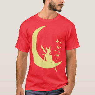 Fairy on the Moon with Butterflies  T-Shirt