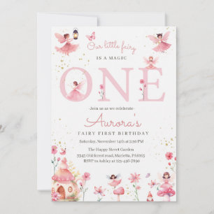 Fairy One Invitation for Birthday Magical Party 
