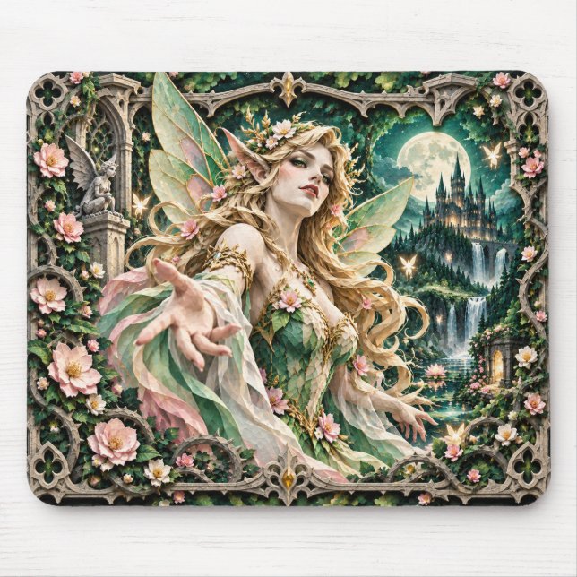 Fairy, Paper Cut Monster Mouse Mat (Front)