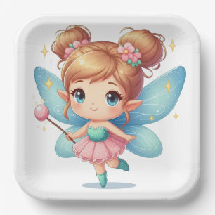 Fairy  paper plate