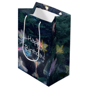 fairy party birthday medium gift bag