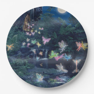 fairy party paper plate