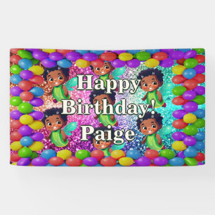 Fairy Personalised character birthday banner