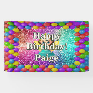 Fairy Personalised character birthday banner