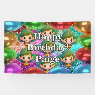 Fairy Personalised character birthday banner