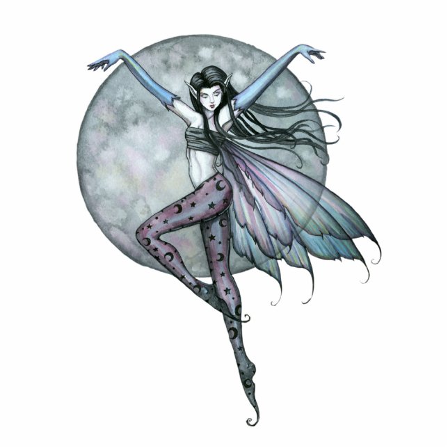 Fairy Photo Sculpture Ornament by Molly Harrison (Front)