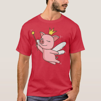 Fairy Pig Farmer Mystical Farm Pig Fairy Lover T-Shirt