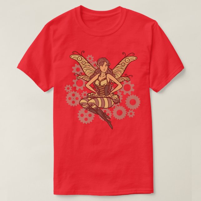 Fairy Piie Steampunk Fairy T-Shirt (Design Front)