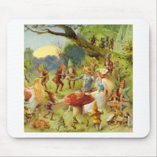 Fairy Prince and Thumbelina in the Magic Forest Mouse Mat