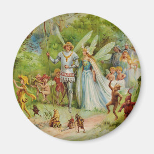 Fairy Prince and Thumbelina in the Magic Wood Magnet