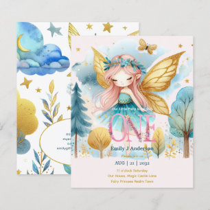 Fairy Princess 1st Birthday ONE Pink Fairycore