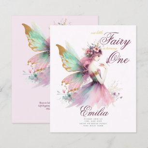 Fairy Princess 1st Birthday or EDIT AGE Teal Gold