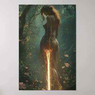 Fairy Princess and her Elven Sword Poster