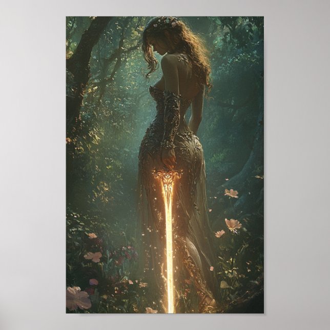 Fairy Princess and her Elven Sword Poster (Front)