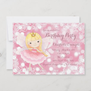 Fairy Princess Birthday Party Invitation