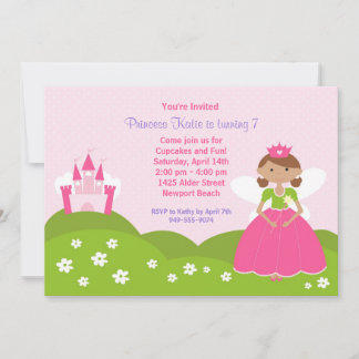 Fairy Princess Birthday Party Invitation