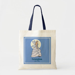 Fairy Princess Bridal Dress Fashion Illustration Tote Bag
