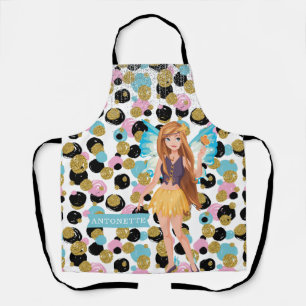Fairy Princess Colourful Polka Dots Glittery Effec Apron