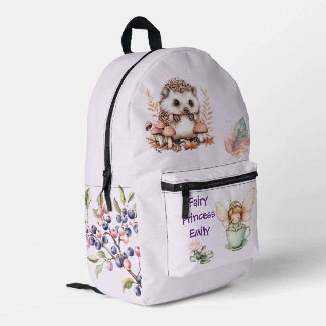 Fairy Princess Custom Printed Backpack (Back Corner Left)