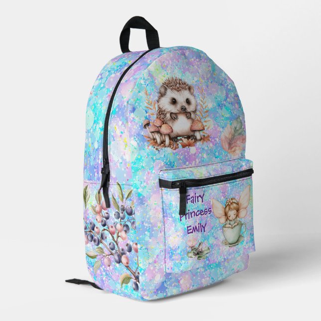 Fairy Princess Custom Printed Backpack (Back Corner Left)
