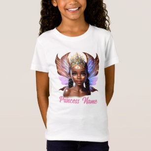 Fairy princess DIY name girls birthday theme T-Shirt