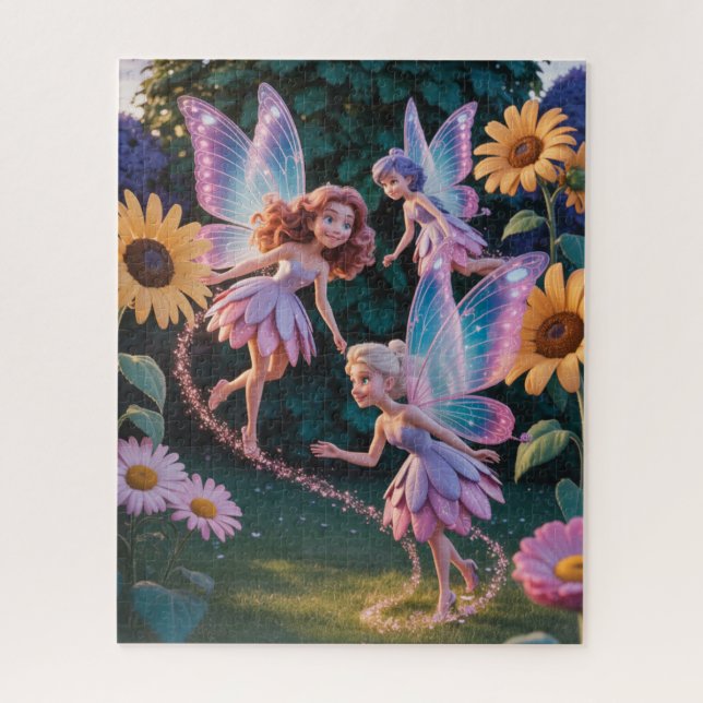 Fairy Princess in a flower garden Jigsaw Puzzle (Vertical)