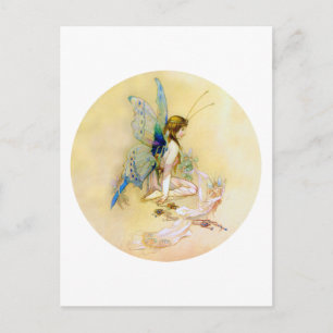 Fairy Princess Is Dressed By Pixies Postcard