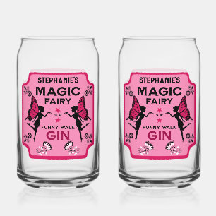 Fairy Princess Magic Gin Can Glass