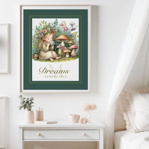 Fairy Princess Magic Tea Monogram Inspirational Poster