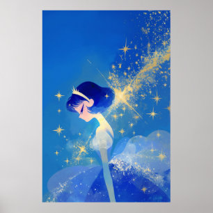 Fairy Princess Minimal Style Print 