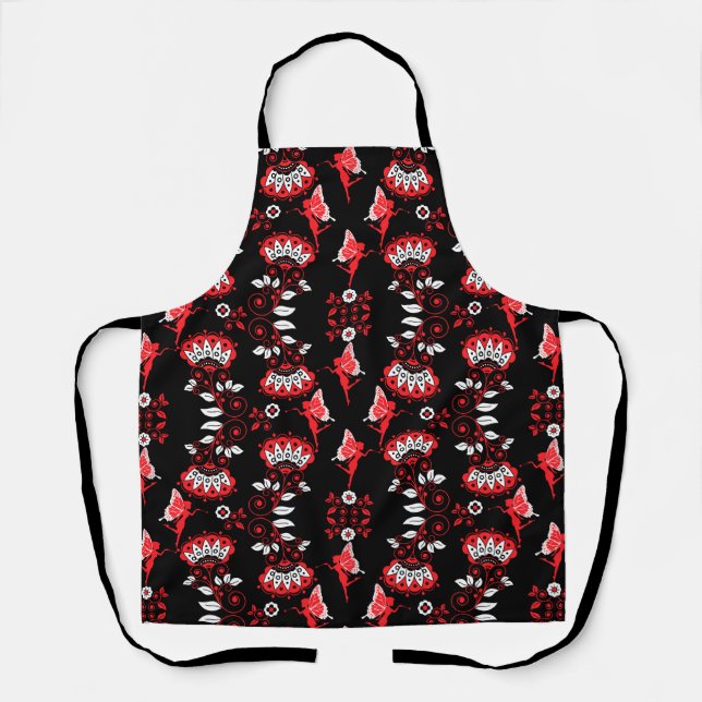 Fairy Princess Pattern Print Apron (Front)