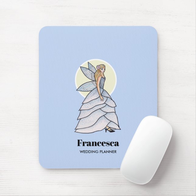 Fairy Princess Petals Fashion Illustration Mouse Mat (With Mouse)