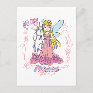 Fairy Princess Toddler Baby Postcard