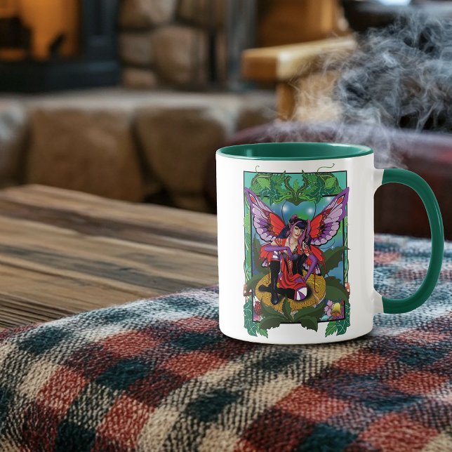 Fairy Purple Red Mushroom Gothic Mug (Creator Uploaded)