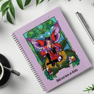 Fairy Purple Red Mushroom Gothic Planner