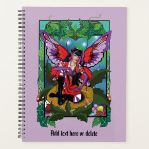 Fairy Purple Red Mushroom Gothic Planner