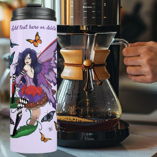 fairy Purple Red Mushroom Gothic Thermal Tumbler