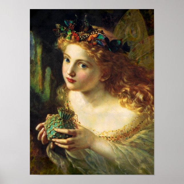 Fairy queen by Sophie Gengembre Anderson CC0015 Poster (Front)