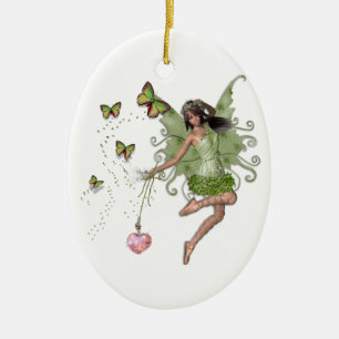 Fairy queen gift ceramic tree decoration