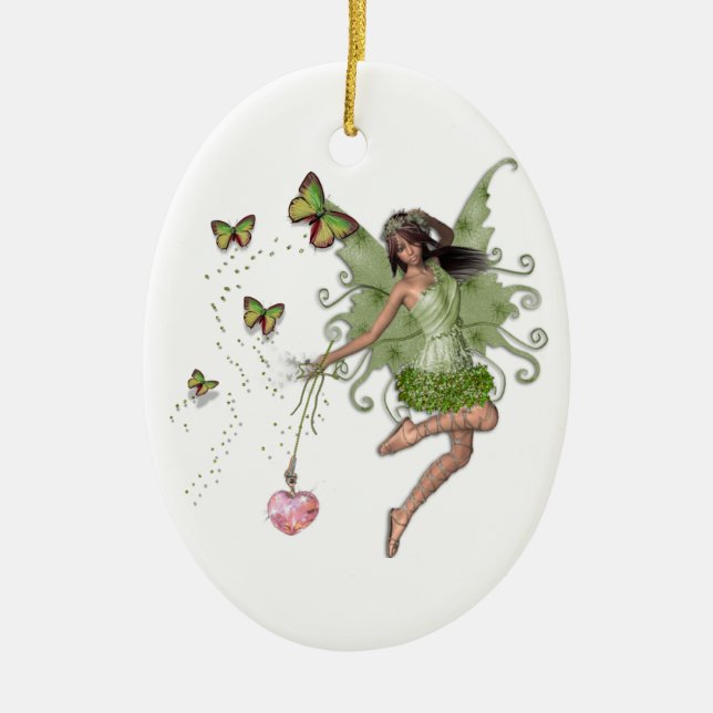 Fairy queen gift ceramic tree decoration (Front)