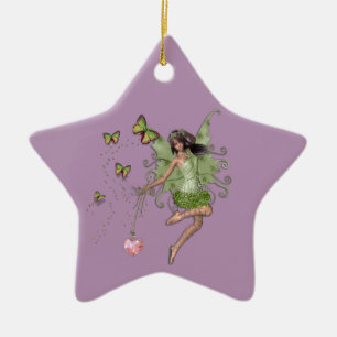 Fairy queen gift ceramic tree decoration