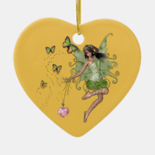 Fairy queen gift ceramic tree decoration