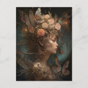 Fairy Queen Goddess Fantasy Art Postcard