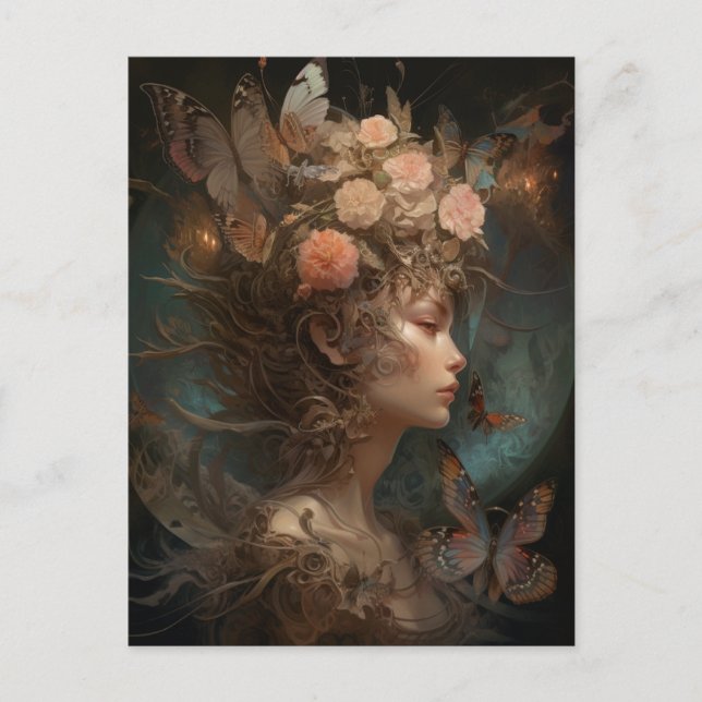 Fairy Queen Goddess Fantasy Art Postcard (Front)