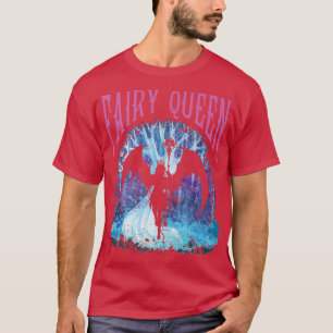 Fairy Queen Grunge Aesthetic Dark Fairycore Goth W T-Shirt