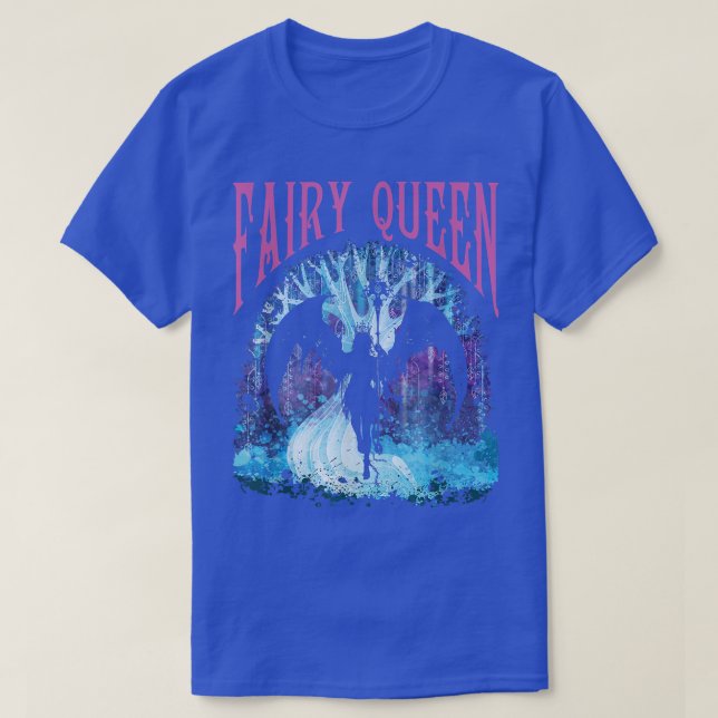 Fairy Queen Grunge Aesthetic Dark Fairycore Goth W T-Shirt (Design Front)
